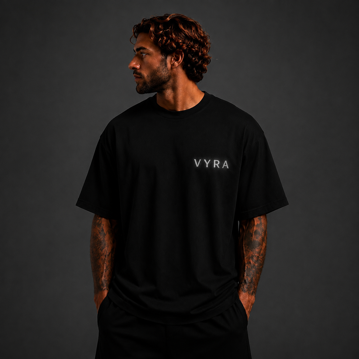VYRA Reflective Oversized - Black